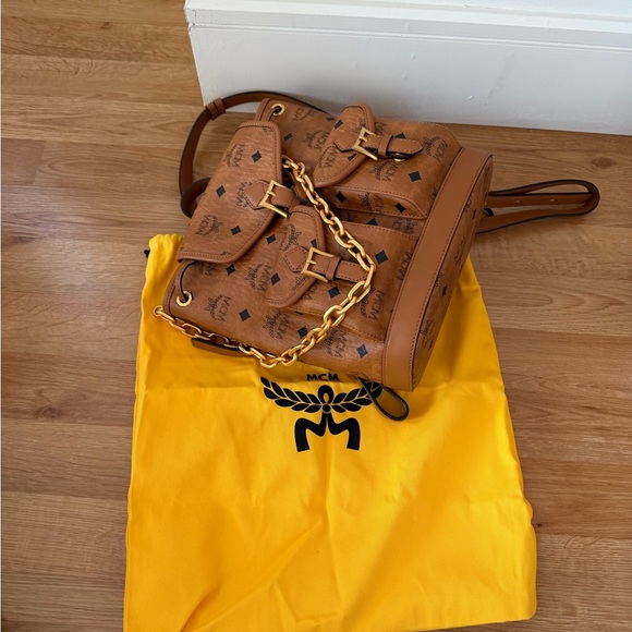 MCM Drawstring Backpack NWT - Picture 8 of 12